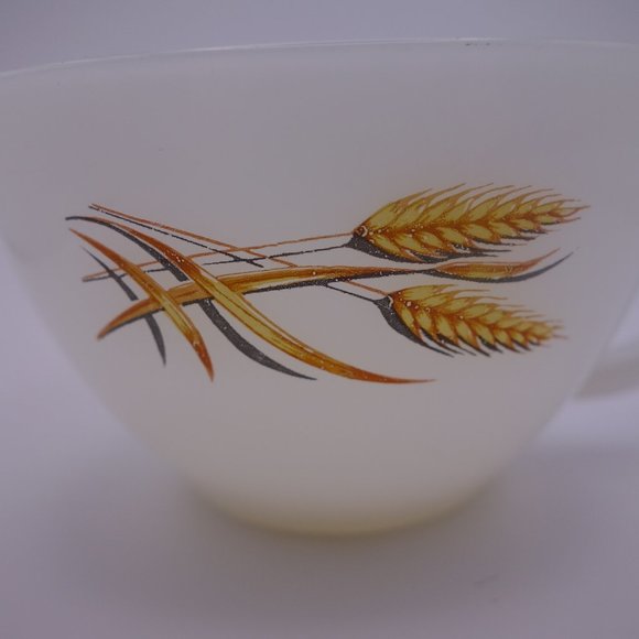 Anchor Hocking Fire King Dinnerware Made in USA Wheat Pattern Milk White Tea Cup - Picture 2 of 12